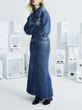COLCCI Gonna lunga di jeans INDIGO