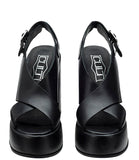 CULT D Sandalo tacco alto Bjork nero