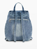 DESIGUAL ACC Zaino half logo in denim luena mini blu