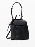 DESIGUAL ACC Zaino half logo luena mini nero