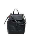 DESIGUAL ACC Zaino half logo luena mini nero