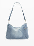DESIGUAL ACC Borsa half logo denim leiria 2.0 blu