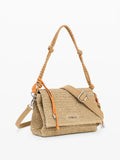 DESIGUAL ACC Borsa in raffia venecia cuoio