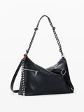 DESIGUAL ACC Borsa half logo leiria 2.0 nero