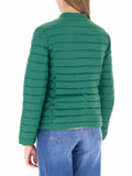 DIANA GALLESI Piumino girocollo trapuntato 100 grammi reversibile verde