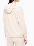 EA7 D Felpa con zip e cappuccio beige