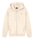 EA7 D Felpa con zip e cappuccio beige