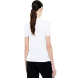 EA7 D Polo basic con piccolo logo in cotone modal bianco