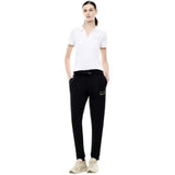 EA7 D Polo basic con piccolo logo in cotone modal bianco