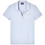 EA7 D Polo basic con piccolo logo in cotone modal CARTA DA ZUCCHERO