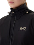 EA7 D Giubbino in tessuto tecnico con piccolo logo EA7 nero