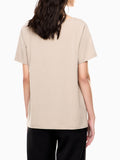 EA7 D T-shirt basic maxi logo strass grigio