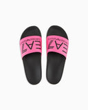 EA7 D Ciabatta a fascia con logo ROSA FLUO