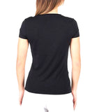 EA7 D T-shirt girocollo logo oro nero