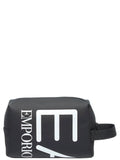 EA7 U Pochette da polso necessaire logo EA7 NERO/B.CO