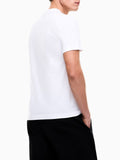 EA7 U T-shirt con macrologo bianco