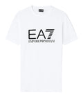 EA7 U T-shirt con macrologo bianco