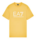 EA7 U T-shirt con macrologo oro