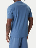 EA7 U T-shirt con macrologo blu