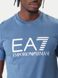 EA7 U T-shirt con macrologo blu