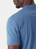 EA7 U T-shirt con macrologo blu