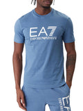 EA7 U T-shirt con macrologo blu