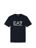 EA7 U T-shirt con macrologo blu