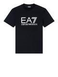EA7 U T-shirt con maxi logo EA7 nero