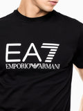 EA7 U T-shirt con maxi logo EA7 nero
