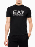EA7 U T-shirt con maxi logo EA7 nero