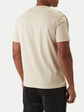 EA7 U T-shirtl ogo e banda laterale logata beige