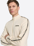EA7 U Felpa con banda laterale logata EA7 beige