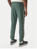 EA7 U Pantalone sportivo con banda laterale verde