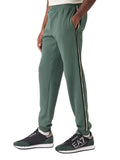EA7 U Pantalone sportivo con banda laterale verde
