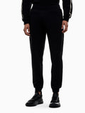 EA7 U Pantalone sportivo con banda laterale nero