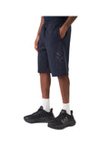 EA7 U Bermuda sportivo in cotone blu