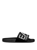 EA7 U Ciabatta a fascia con logo nero
