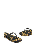 EA7 U Infradito con logo a contrasto NERO/ORO