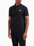 EA7 U Polo basic elasticizzata nero