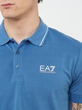 EA7 U Polo con profili contrasto e logo AVION