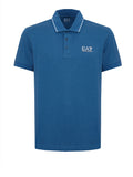 EA7 U Polo con profili contrasto e logo AVION
