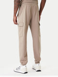 EA7 U Pantaloni tuta con tasconi e logo EA7 beige