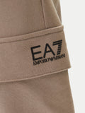 EA7 U Pantaloni tuta con tasconi e logo EA7 beige