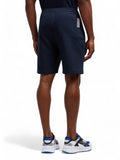 EA7 U Bermuda in felpa logo blu