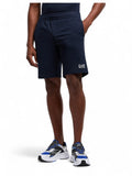EA7 U Bermuda in felpa logo blu