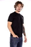 EA7 U T-shirt in cotone logo piccolo EA7 nero