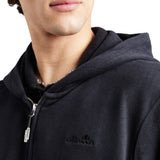 ELLESSE U Felpa zip e cappuccio Leonardo nero