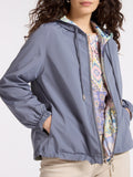 E.MIRO' PRE Giubbino reversibile fantasia indigo INDIGO