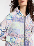 E.MIRO' PRE Giubbino reversibile fantasia indigo INDIGO