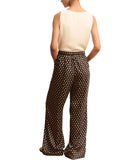 EMMEMARELLA1 Pantaloni palazzo fantasia Baobab kaki